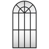 Miroir mural vidaxl boog 30x60 cm de fer noir