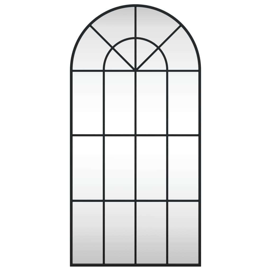 Vidaxl Wall Mirror Boog 50x100 cm Iron Black