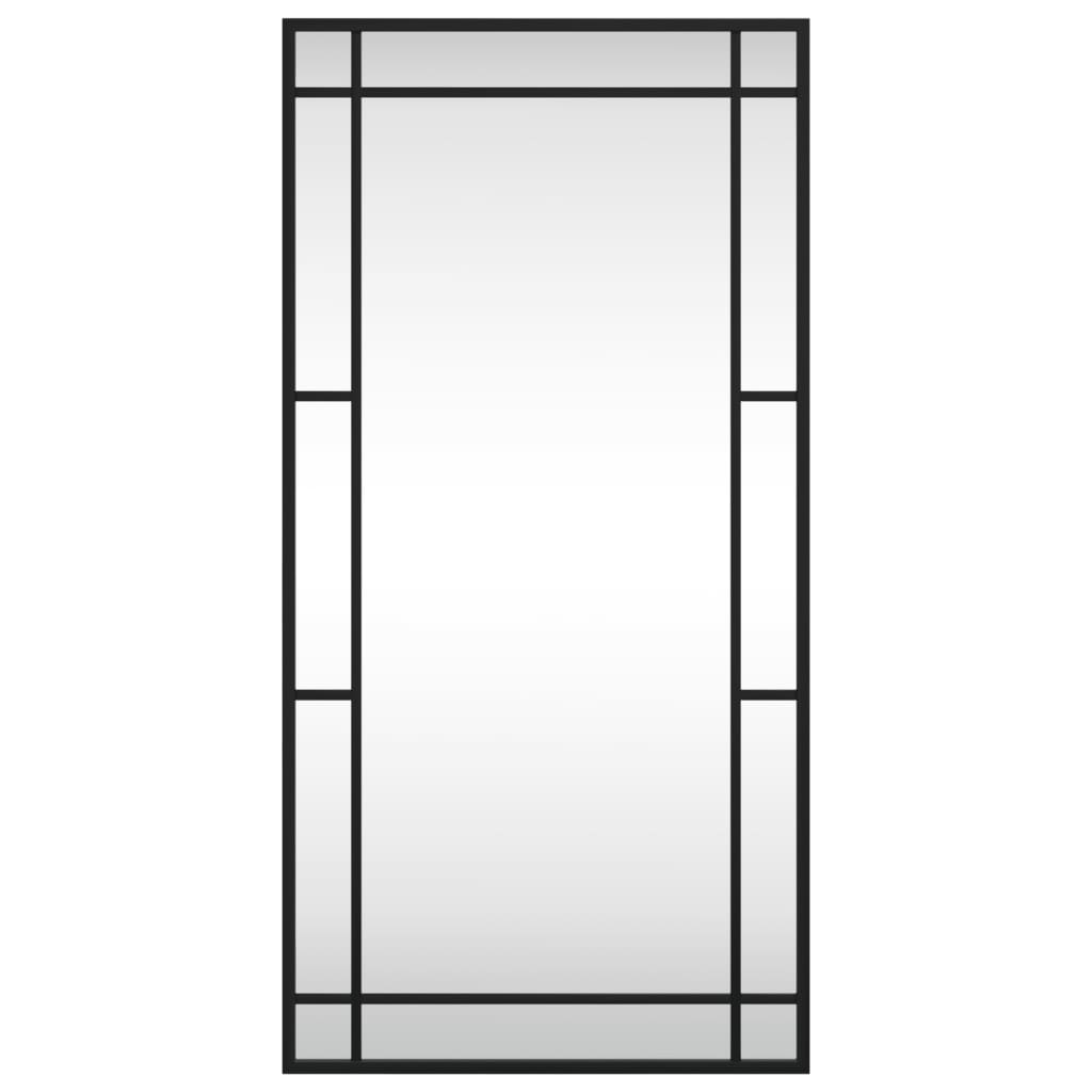 Vidaxl Wall Mirror Rectangular 40x80 cm Iron Black