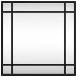 Vidaxl wandspiegel vierkant 40x40 cm ijzer zwart