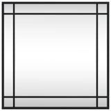 VidaXL wall mirror square 50x50 cm iron black