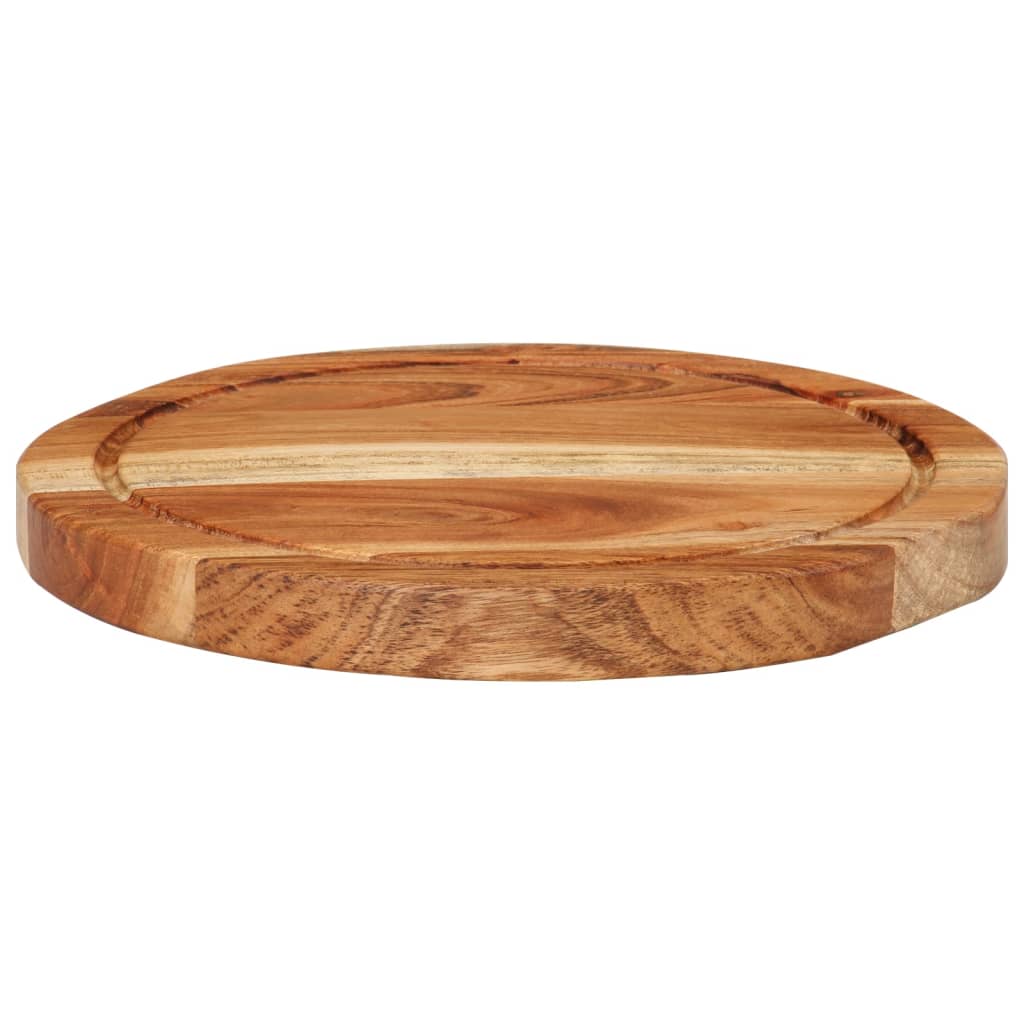 Vidaxl Hakblok Ø 25x2,5 cm Solid Acaciahout
