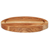 Vidaxl Hakblok Ø 25x2,5 cm Solid Acaciahout