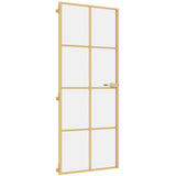 Vidaxl bannent Dier schmuel 83x2010.5 cm häerteg Glas an Aluminiumfaarf