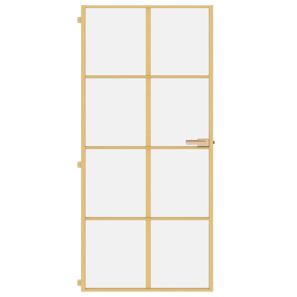 Vidaxl bannenzegen Dier schmuel 93x2010.5 cm häerteg Glas an Aluminiumfaarf