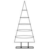 Vidaxl juledekoration juletræ 125 cm metal sort