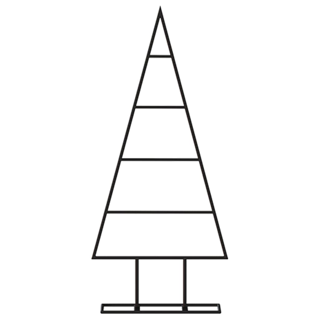 Vidaxl kerstdecoratie kerstboom 60 cm metaal zwart