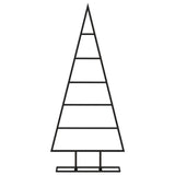 Vidaxl kerstdecoratie kerstboom 90 cm metaal zwart
