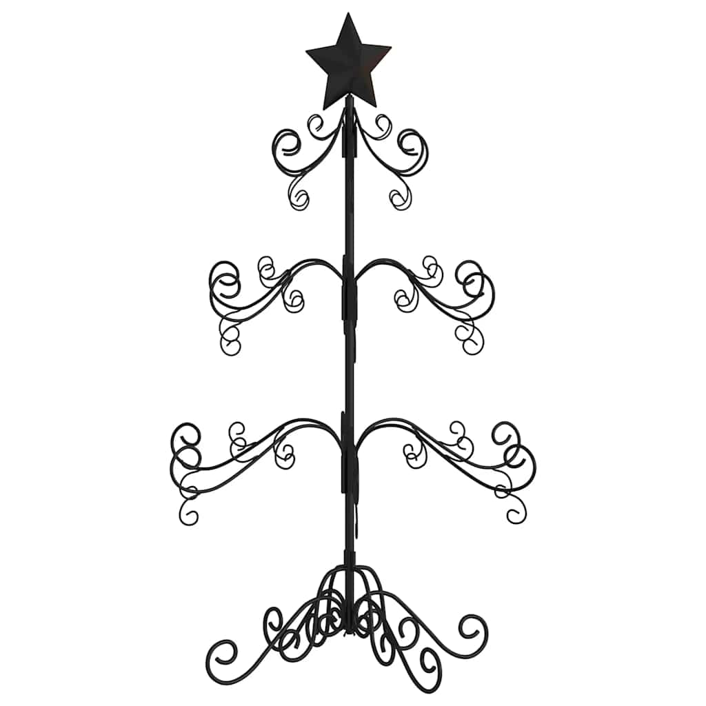 Vidaxl kerstdecoratie kerstboom 90 cm metaal zwart