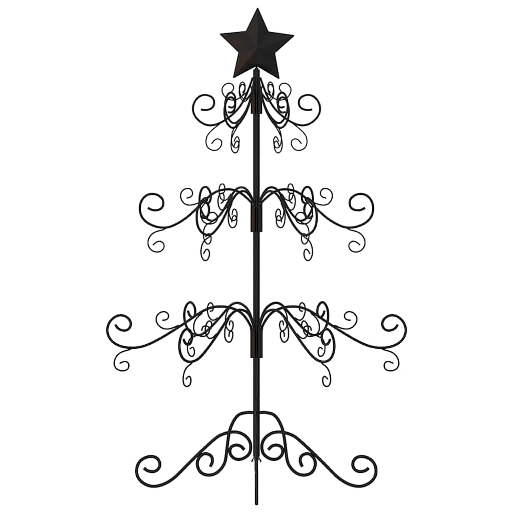 Vidaxl kerstdecoratie kerstboom 90 cm metaal zwart