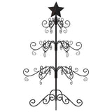 Vidaxl kerstdecoratie kerstboom 90 cm metaal zwart