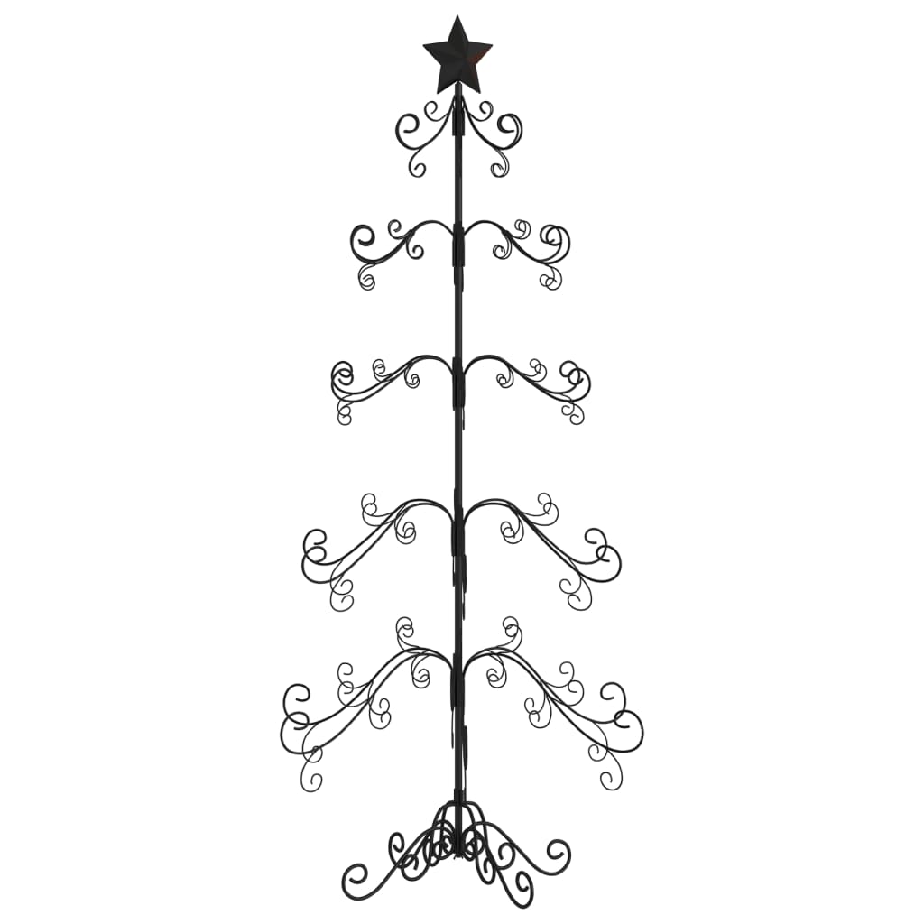 Vidaxl Christmas decoration Christmas tree 150 cm Metal Black