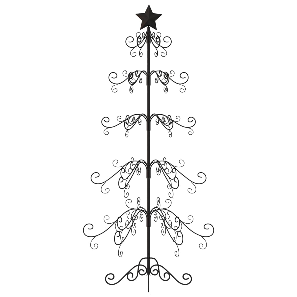 Vidaxl Christmas decoration Christmas tree 150 cm Metal Black