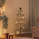 Vidaxl Christmas decoration Christmas tree 150 cm Metal Black