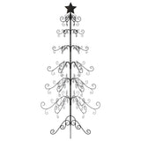 Vidaxl Weihnachtsdekoration Weihnachtsbaum 215 cm Metall Schwarz