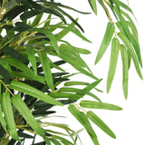 Vidaxl kunstig plante bambus 1605 blader 180 cm grønn