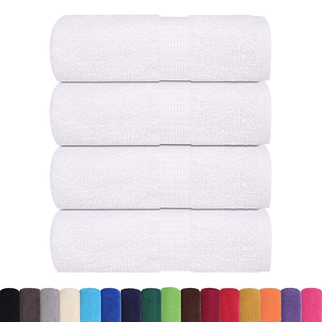 Vidaxl Guest wipes 4 st 30x50 cm 360 g m² 100% cotton white