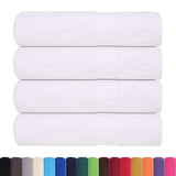 Vidaxl ručníky 4 st 50x100 cm 360 g m² 100% bavlna bílá