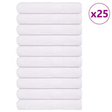 Vidaxl Towels 25 ST 100x200 cm 360 g m² 100% cotton white
