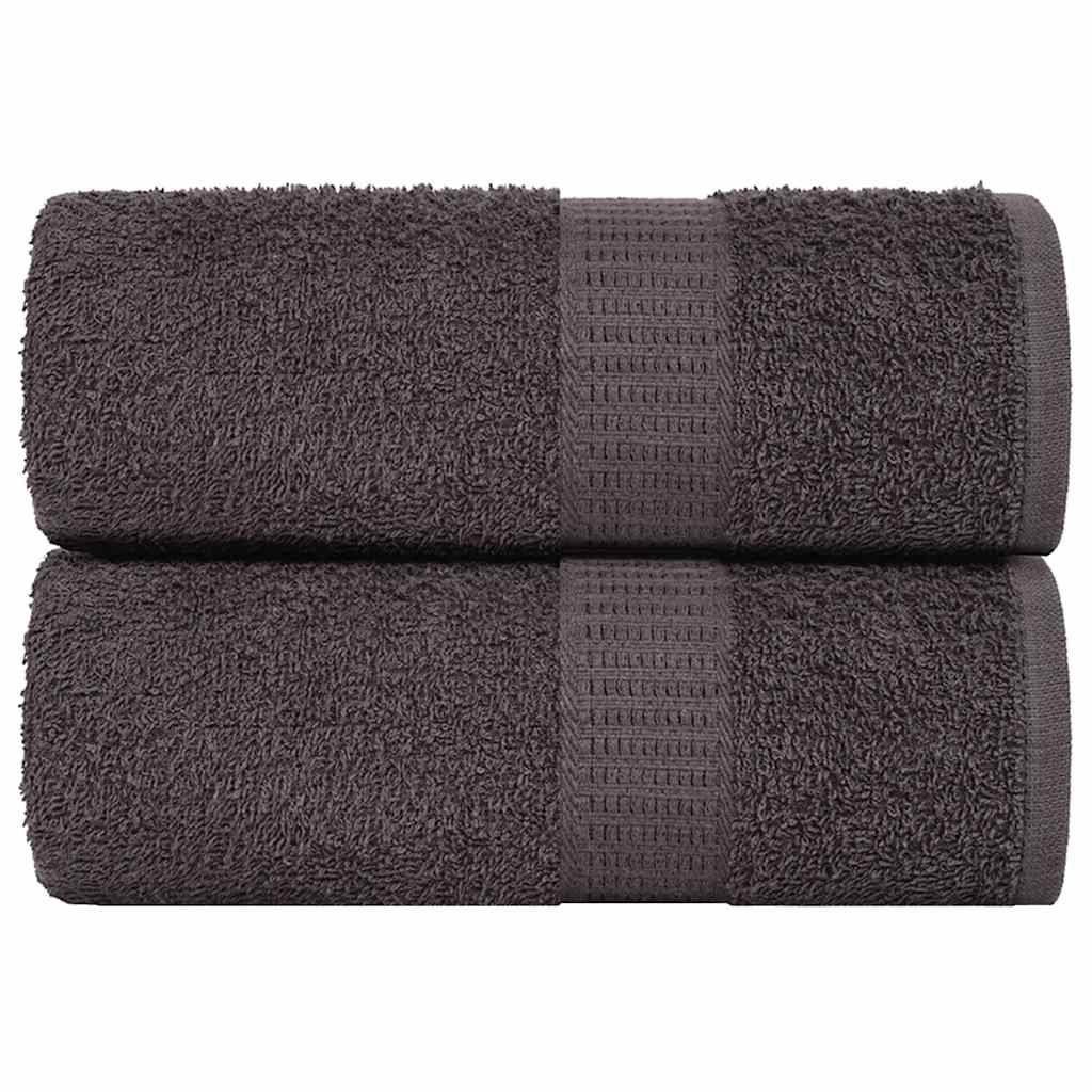 Vidaxl washcloths 2 st 15x21 cm 360 g m² 100% cotton anthracite colored