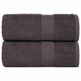 Vidaxl washcloths 2 st 15x21 cm 360 g m² 100% cotton anthracite colored