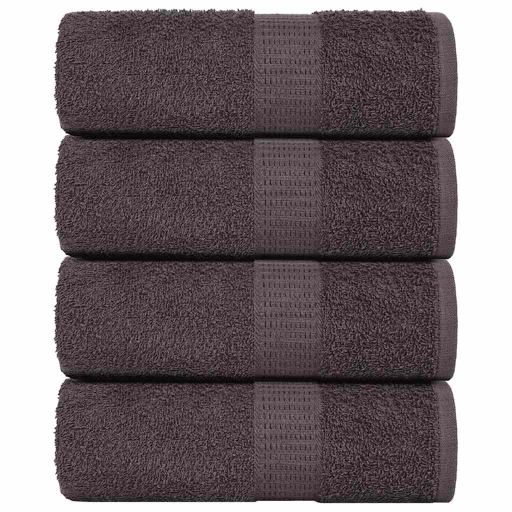 Vidaxl washcloths 4 st 15x21 cm 360 g m² 100% cotton anthracite colored