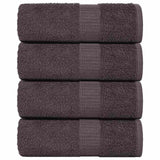 Vidaxl washcloths 4 st 15x21 cm 360 g m² 100% cotton anthracite colored
