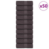 Vidaxl washcloths 50 st 15x21 cm 360 g m² 100% cotton anthracite colored