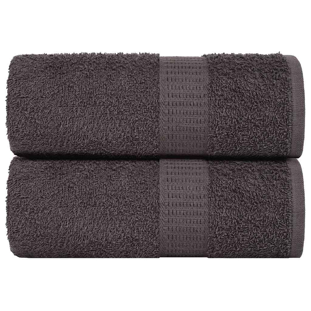 VidaXL soap wipes 2 st 30x30 cm 360 g m² 100% cotton anthracite colored
