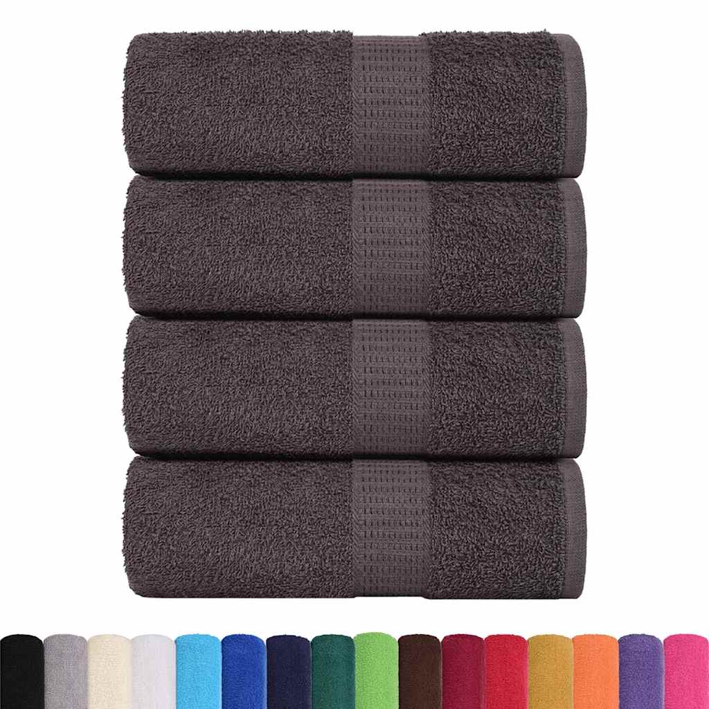 Vidaxl SOAP WIRES 4 ST 30X30 cm 360 g m² 100% bavlněný antracity barevný