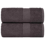 Vidaxl Guest wipes 2 pcs 30x50cm 360g m² 100% cotton anthracite colored