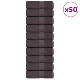 Vidaxl Guest wipes 50st 30x50cm 360g m² 100% cotton anthracite -colored
