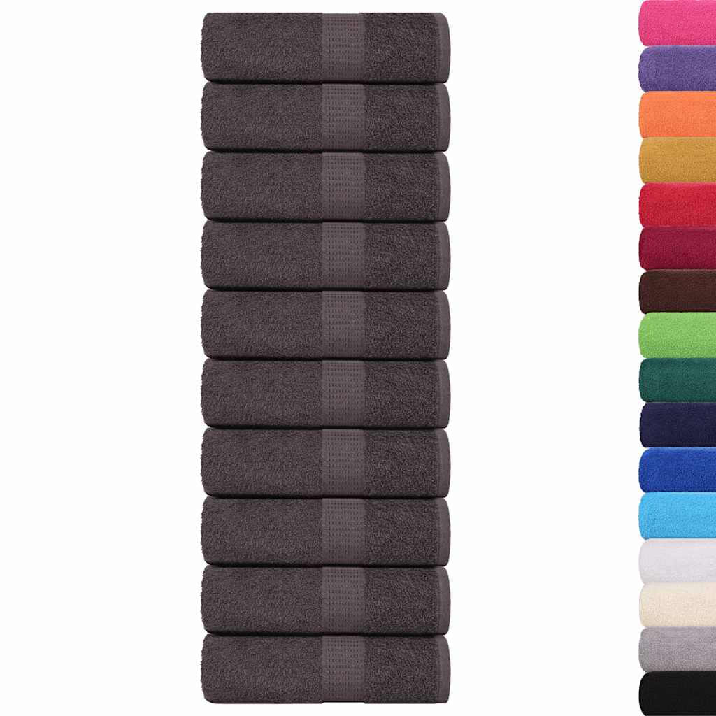 Vidaxl Guest wipes 50st 30x50cm 360g m² 100% cotton anthracite -colored