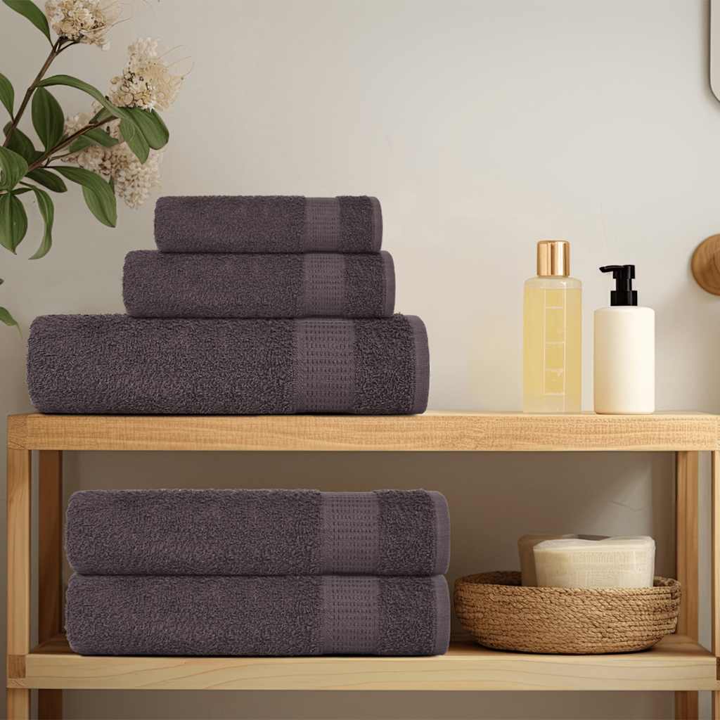 Vidaxl Guest wipes 50st 30x50cm 360g m² 100% cotton anthracite -colored