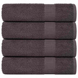 Asciugamani Vidaxl 4 ST 50x100 cm 360 g m² 100% Cotone antracite colorato
