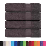 Asciugamani Vidaxl 4 ST 50x100 cm 360 g m² 100% Cotone antracite colorato