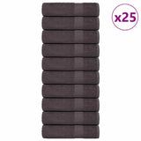 Vidaxl Shower towels 25 st 70x140 cm 360 g m² 100% cotton anthracite