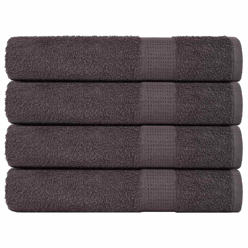 Ręczniki vidaxl 4 St 100x200 cm 360 g m² 100% bawełny antracytowy