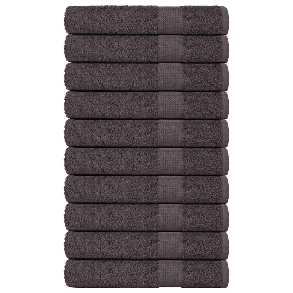 Vidaxl Towels 10 ST 100x200cm 360g m² 100% cotton anthracite colored