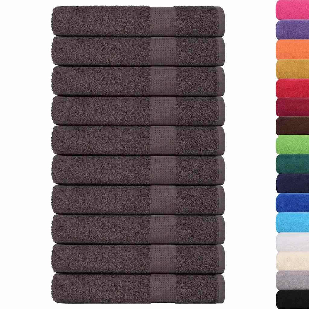 Vidaxl Towels 10 ST 100x200cm 360g m² 100% cotton anthracite colored