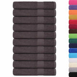 Vidaxl Towels 10 ST 100x200cm 360g m² 100% cotton anthracite colored