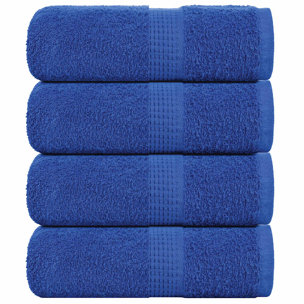 Vidaxl Guest wipes 4 st 30x50 cm 360 g m² 100% cotton blue