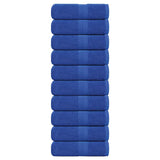 Vidaxl gostujoči brisanje 10 psov 30x50 cm 360 g m² 100% bombažne modra