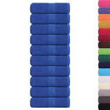 Vidaxl gostujoči brisanje 10 psov 30x50 cm 360 g m² 100% bombažne modra