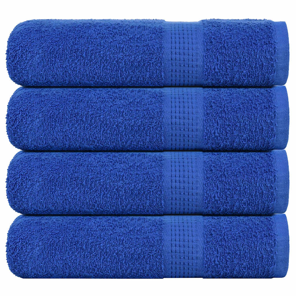 Asciugamani Vidaxl 4 ST 50x100 cm 360 g m² 100% blu cotone