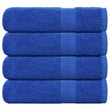 Asciugamani Vidaxl 4 ST 50x100 cm 360 g m² 100% blu cotone