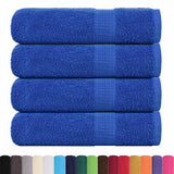 Asciugamani Vidaxl 4 ST 50x100 cm 360 g m² 100% blu cotone