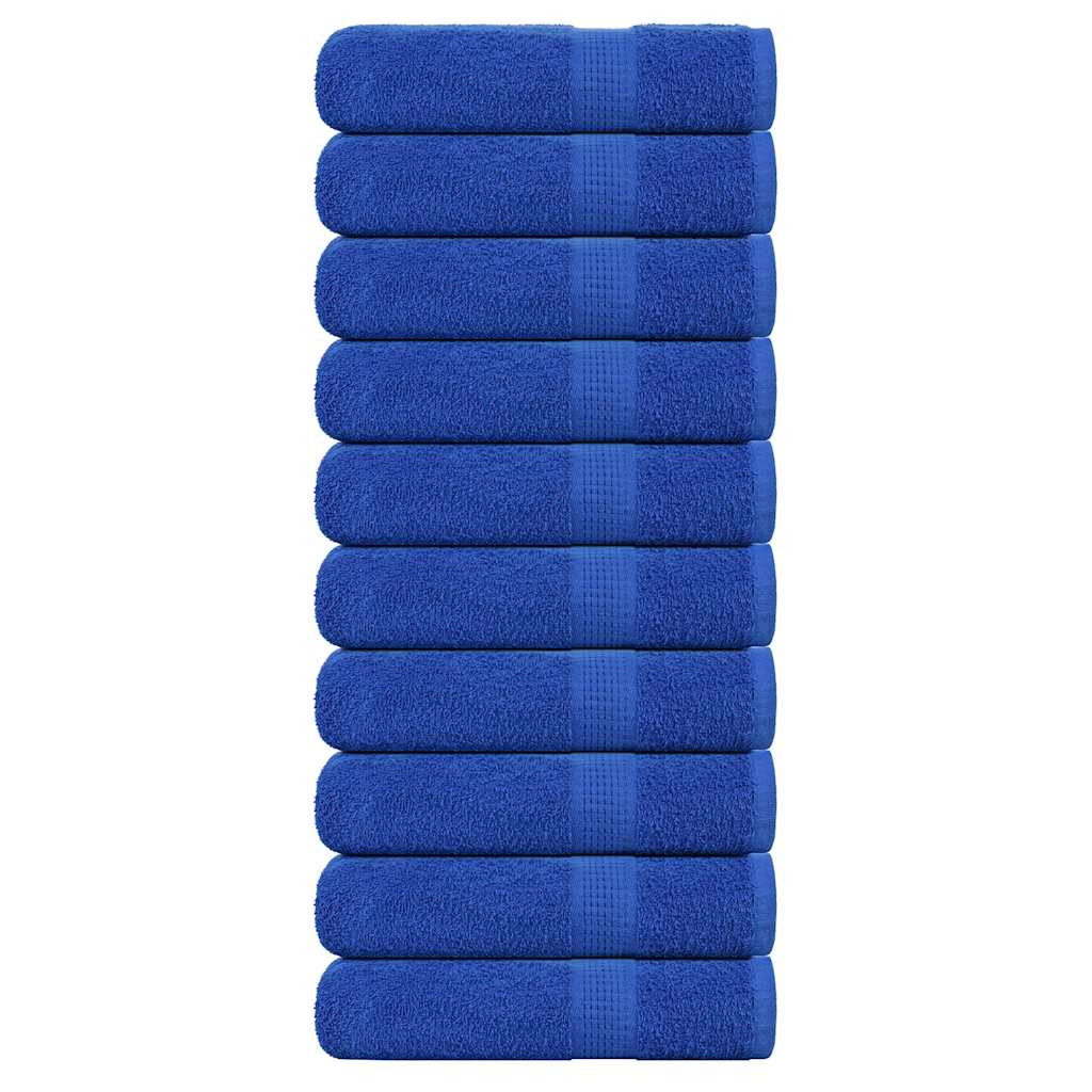 Vidaxl -håndklær 10 St 50x100 cm 360 g m² 100% bomullsblå