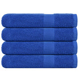 Vidaxl brisače 4 St 100x200 cm 360 g m² 100% bombažno modro