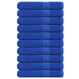 Vidaxl towels 10 pcs 100x200 cm 360 g m² 100% cotton blue
